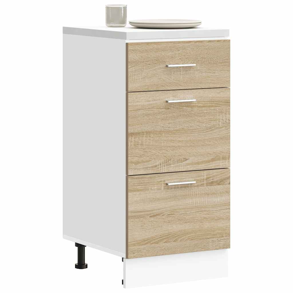 Image of Base Cabinet "" Oak 40x46x81.5 Cm Wood, Kitchen Cabinet, Cabinet, Gastro Furniture, Kitchen Furniture, Storage Cabinet