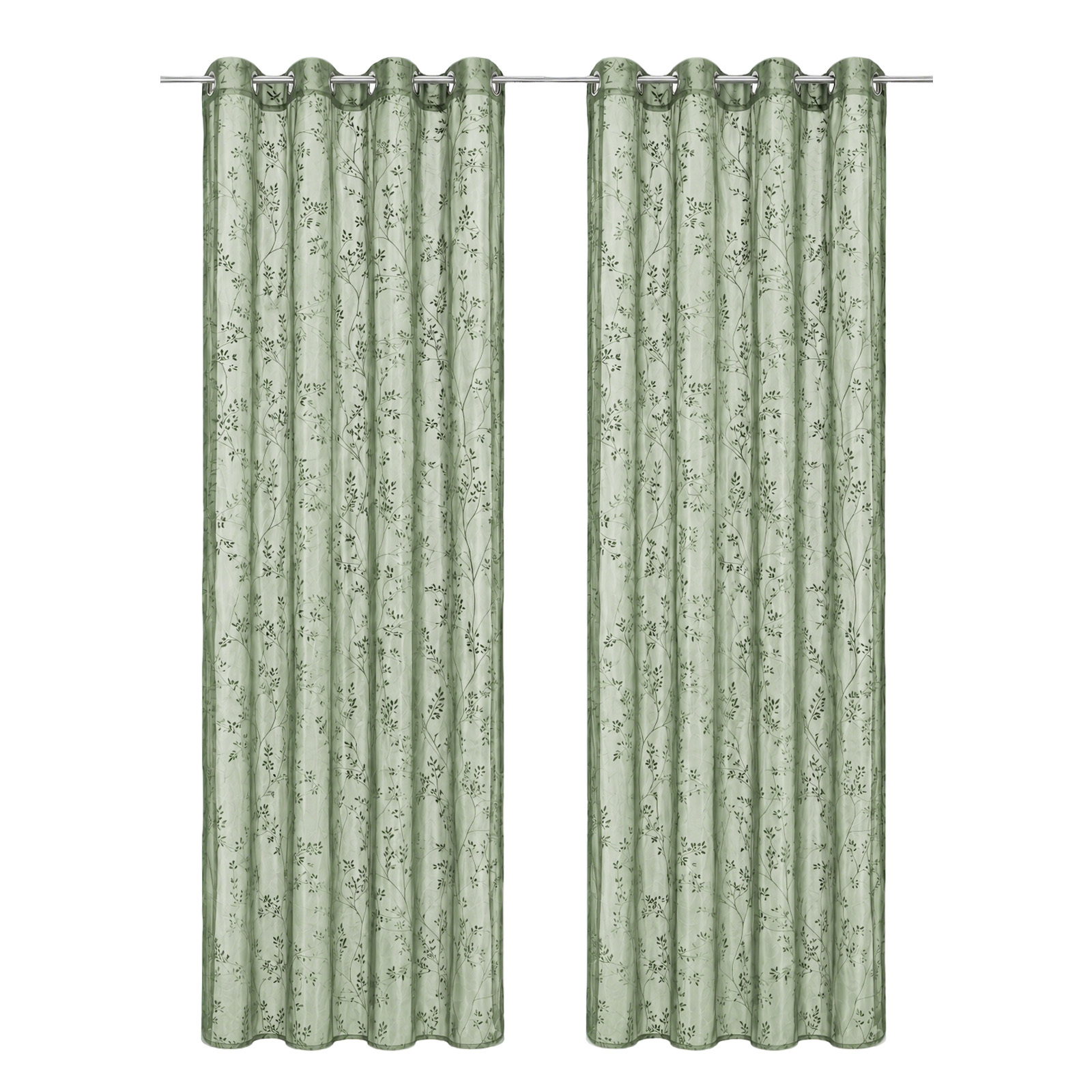 Image of Jacquard Curtains Semi-transparent For Living Room Bedroom, Elegant Window Drapes For Home