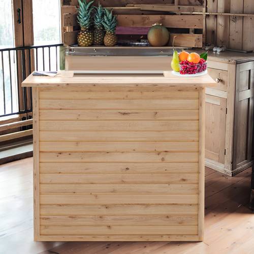pressured treated wooden 3 wall home drinks bar for garden patio table corner home drinks bar counter stable and durable desk bar table desk for dining furniture