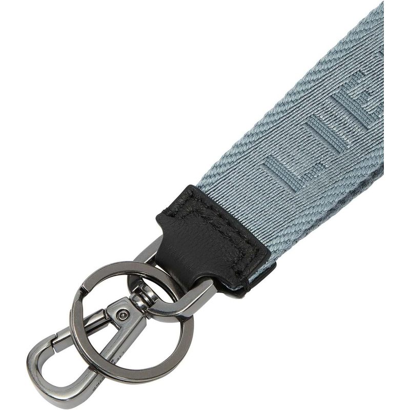 Calf Leather Keyring, Small Accessory, Blue Heaven, Zipper Closure