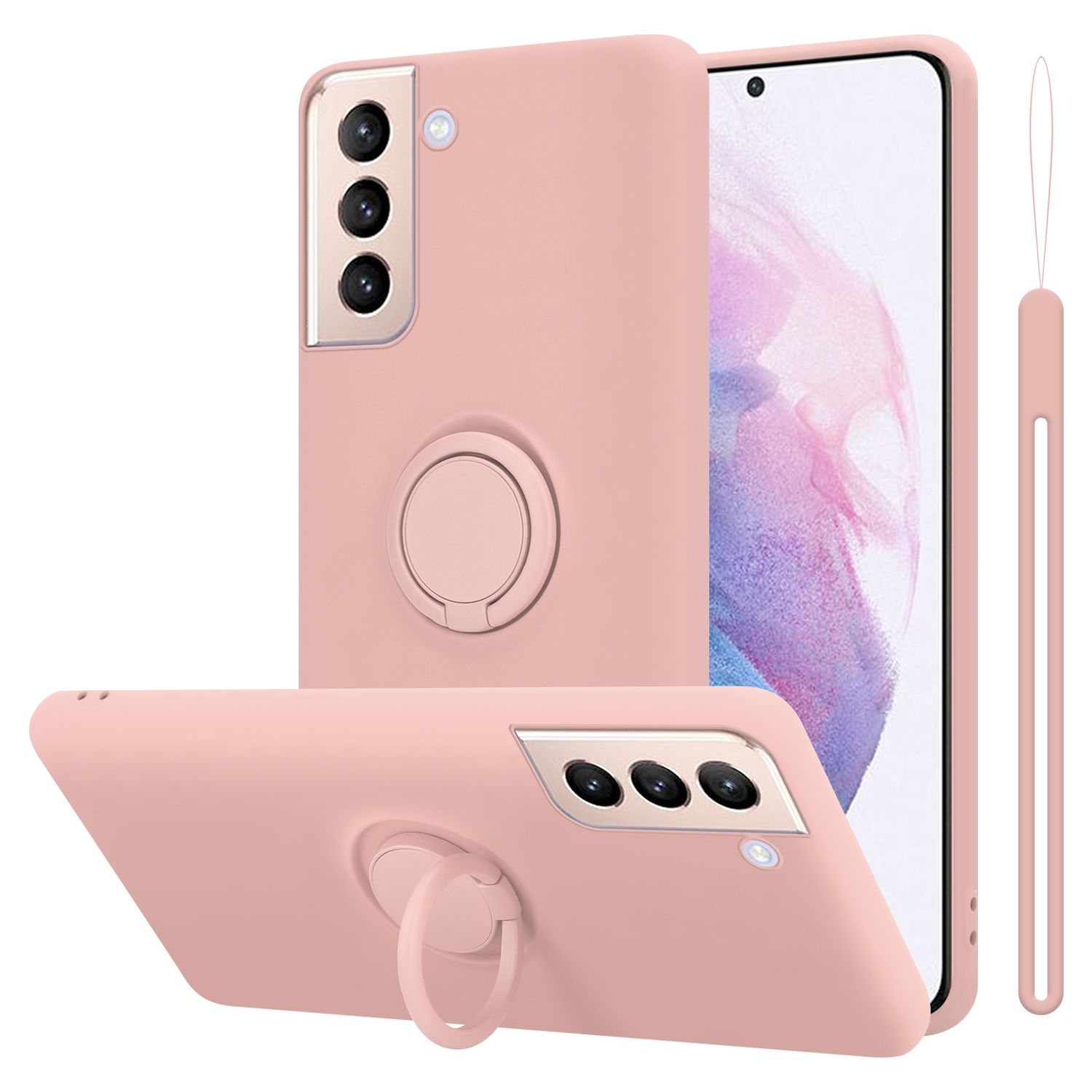 For S24 Case Flexible Tpu Silicone Protective Cover With Ring Back Case Cover Phone Case