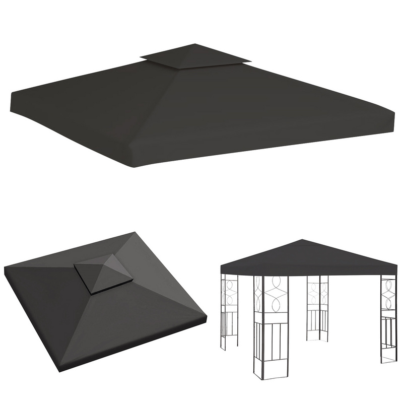 

Cecaylie 3x3m Gazebo Top Replacemen Cover Roof Outdoor Patio Roof Cover