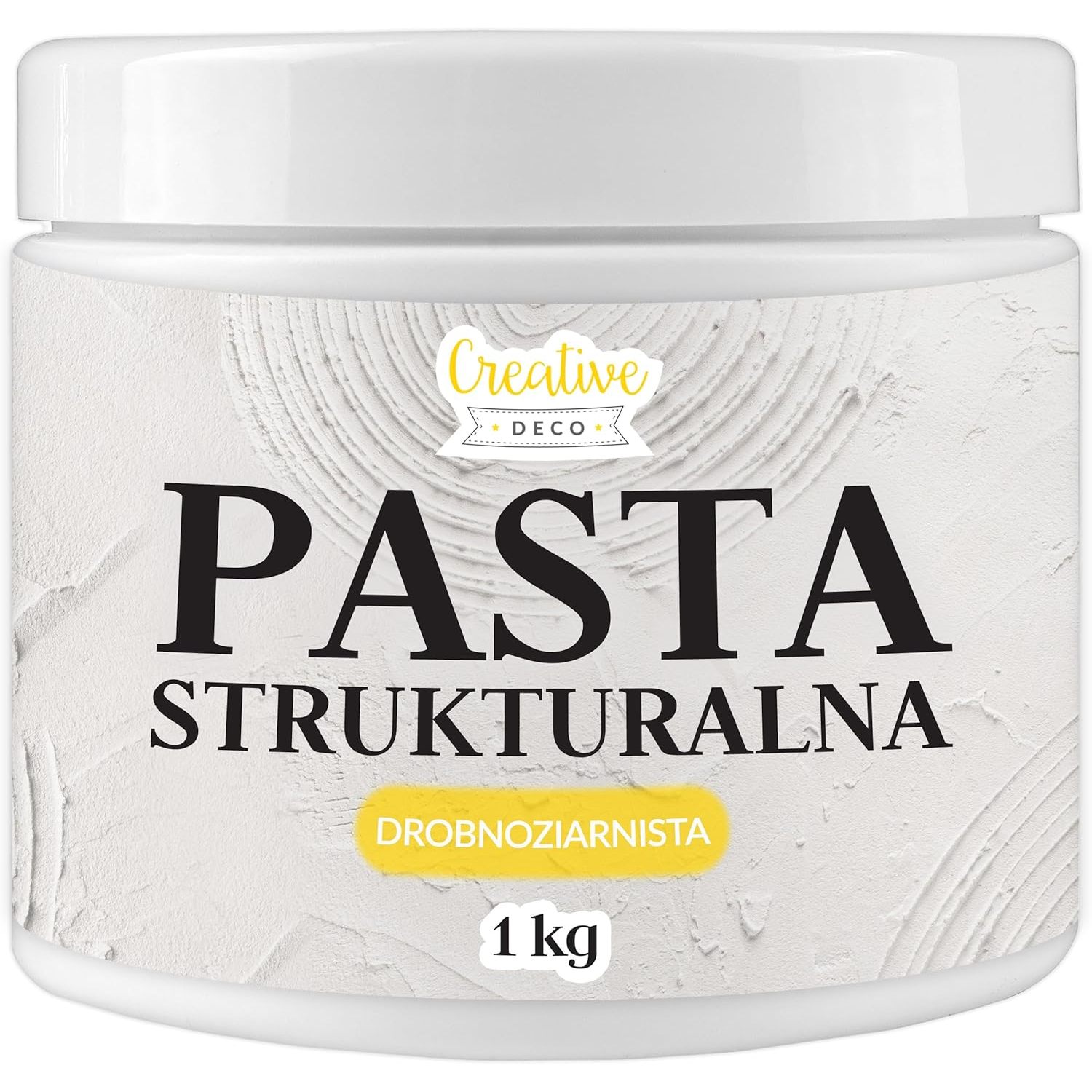 TEMU Fine-grained Paste 1kg | White Fine Paste For Artistic Projects And Acrylic Painting | With A Spatula | For 3d Effects, Textured Surfaces, And