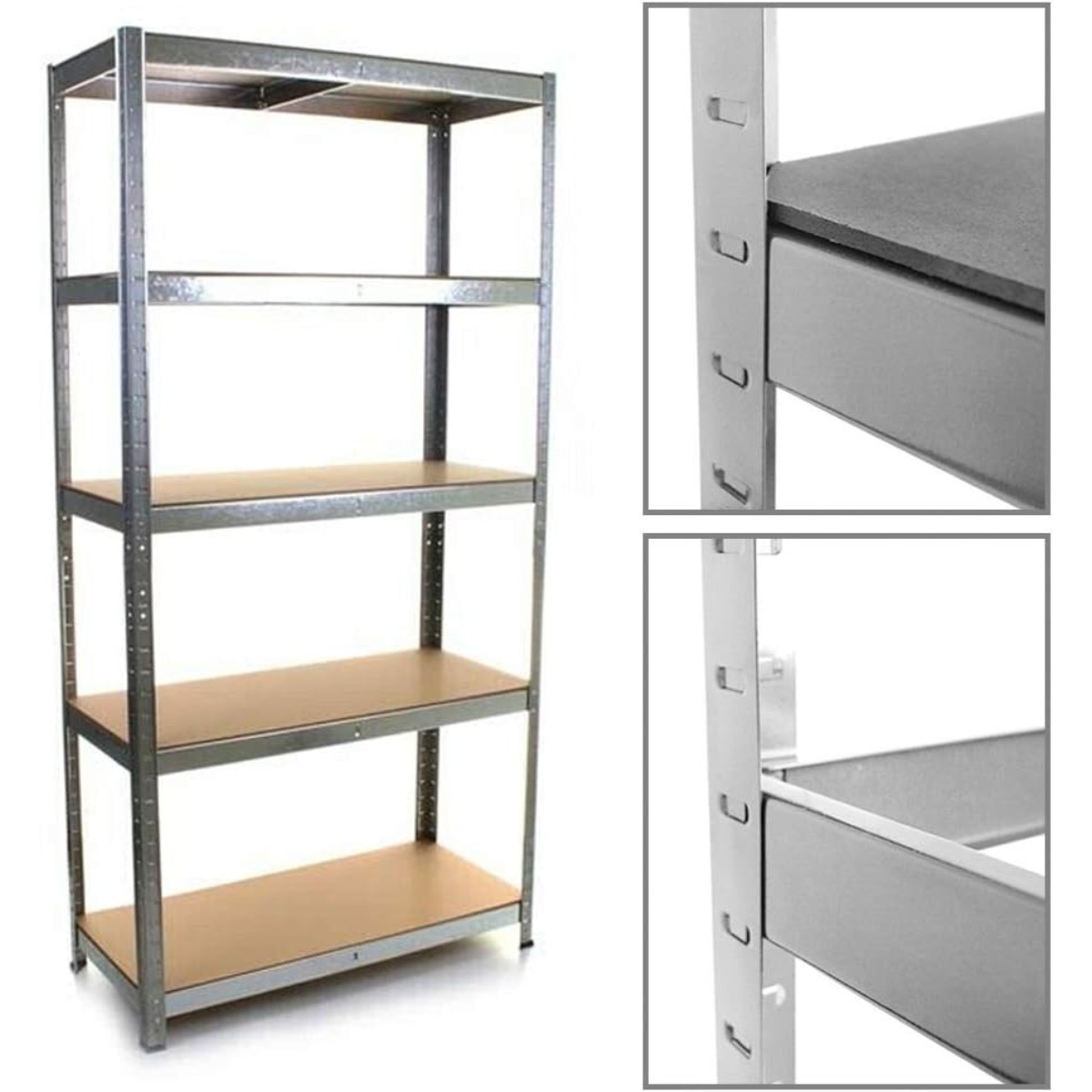 TEMU 875kg 180x90x40cm Garage Shelving Storage Shelves Heavy Duty Shelving 5 Tier Metal Shelving Units For Garage Shelves Adjustable Metal Shelving