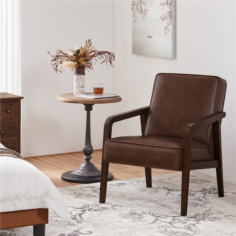 Image of Costoffs Vintage Armchair Upholstered Chair Tv Chair Reading Chair Single Sofa Relaxation Chair Living Room Chair With Armrests