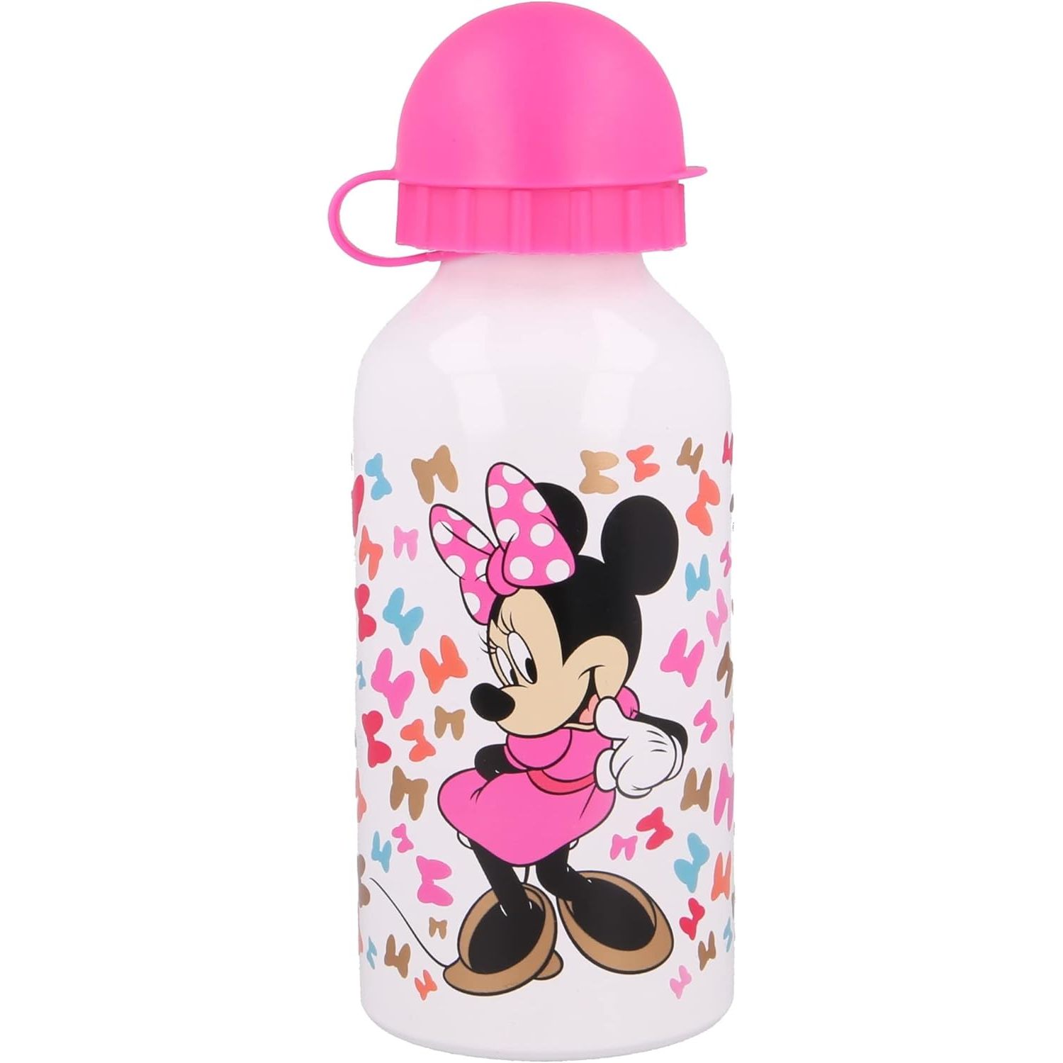 Image of Mouse - Official School Water Bottle In Aluminum Alloy For Kids And Boys 400ml With Retractable Spout -