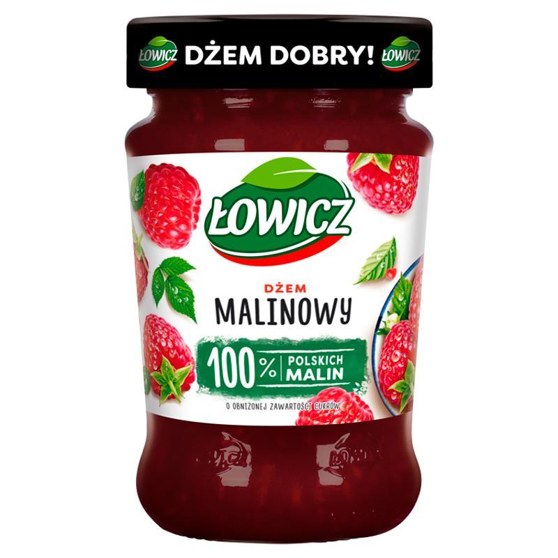 Łowicz Raspberry Jam With Reduced Sugar Content, 280 G