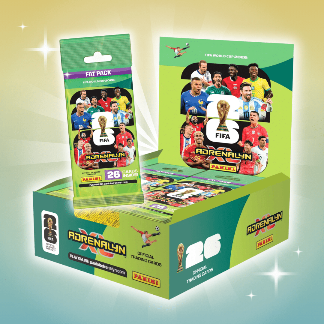 TEMU Panini 2026 Adrenalyn Xl Fat Pack Display | 10 Fat Packs | Official Collector Cards