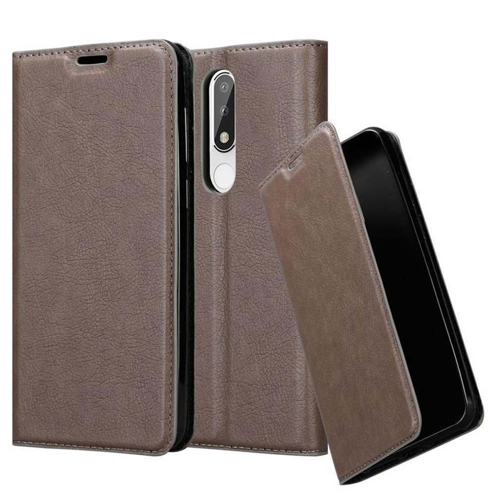 Custodia Portafoglio In Pelle Con Chiusura Magnetica Per Nokia 6.1 Plus – Slot Carte E Supporto Video - 3