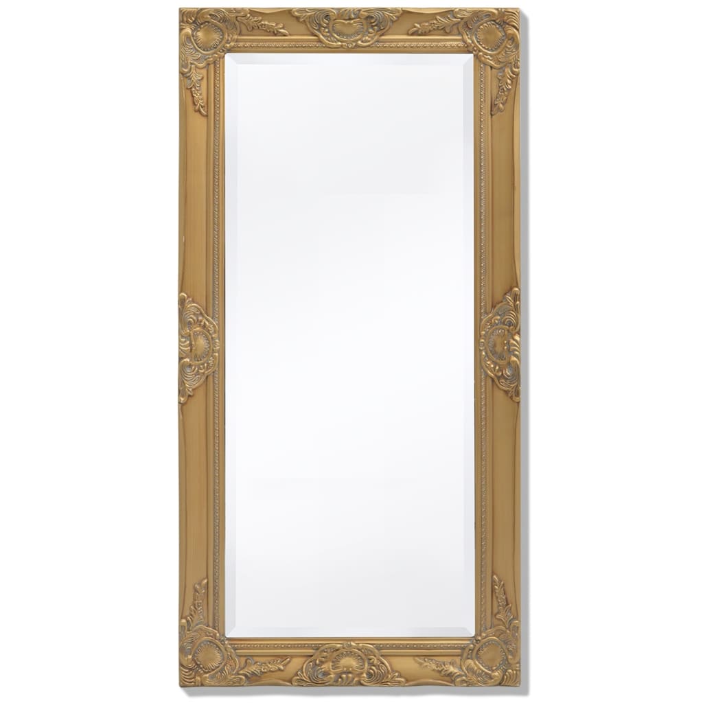 Baroque-style Wall Mirror By Vidaxl, Suitable For Hallway, Bathroom, Or Wardrobe