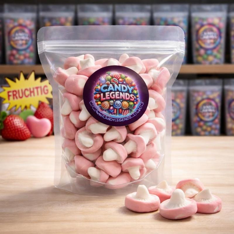 Sweet Strawberry Mushrooms In Various Sizes