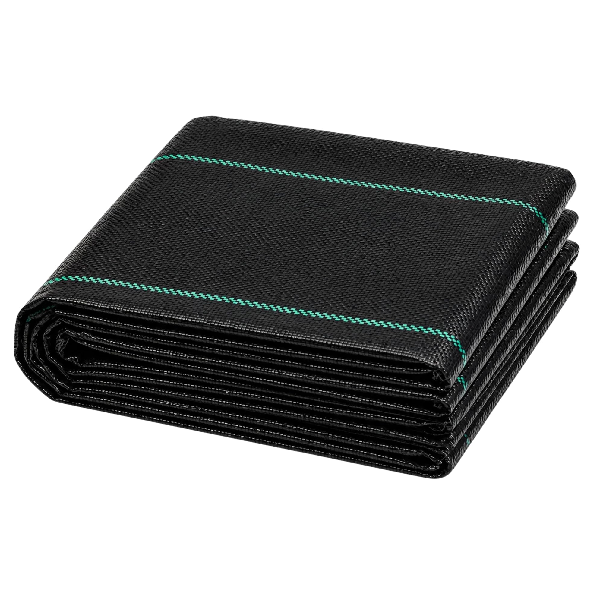 TEMU Woven Weed Membrane Garden Weed Control Fabric, Black Polypropylene For Gardens, Gravel, Patios & Landscaping