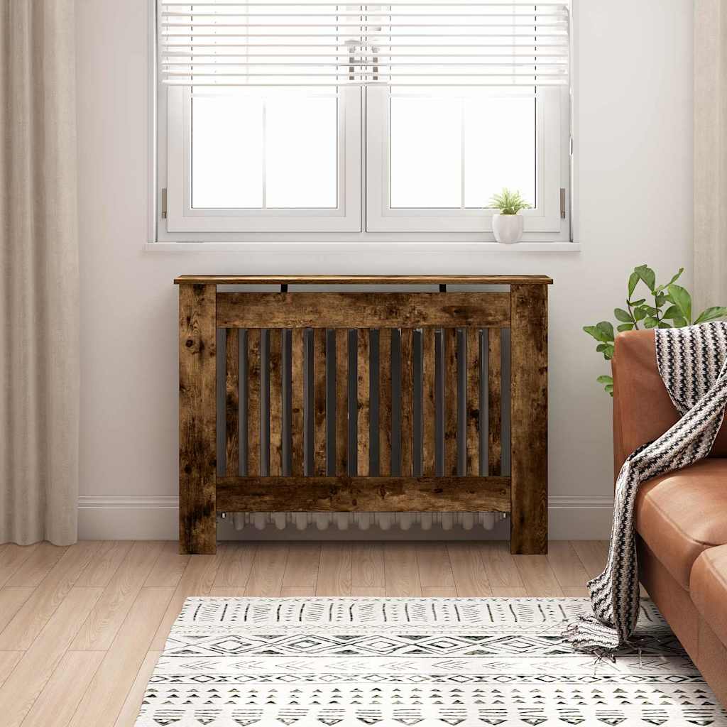 Image of Smoked Oak Radiator Cover, 112 X 19 X 81.5 Cm