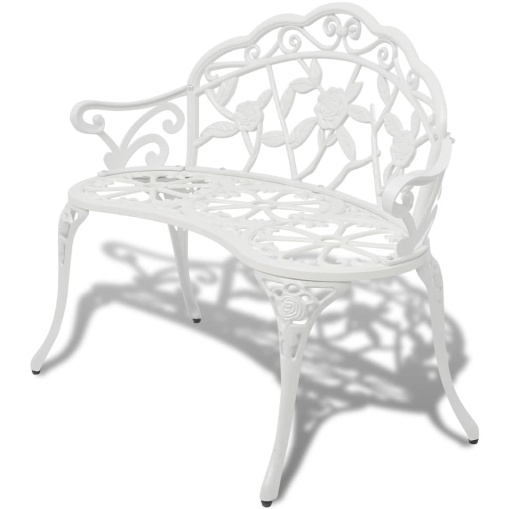 Image of Vidaxl Garden Bench Seat Park Bench Iron Bench Garden Furniture Outdoor Bench Cast Aluminum