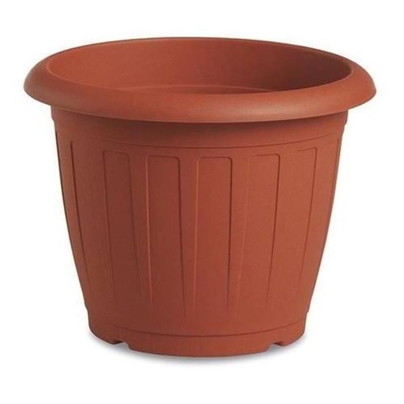 TEMU Elegant Planter Made Of Durable Terracotta Plastic, Suitable For Indoor And Outdoor Use, With A Height Of 22cm.