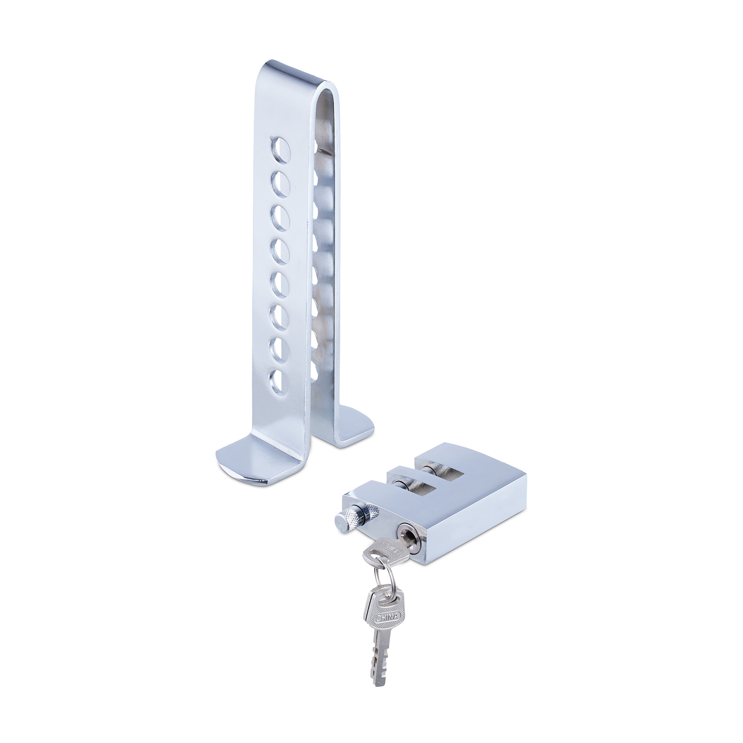 Silver Bicycle Lock