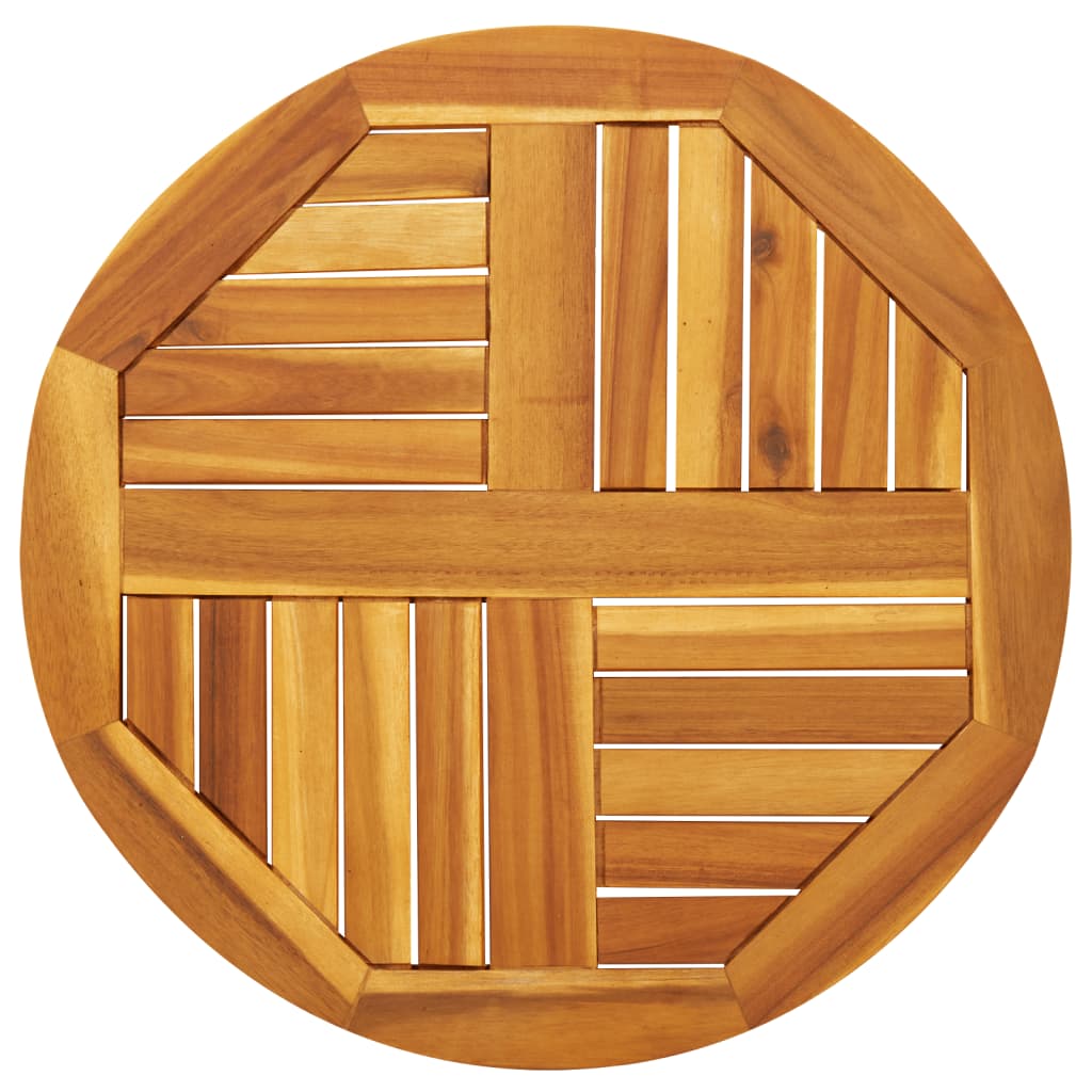 Image of Vidaxl Tabletop Ø60x2 Cm Round Solid Acacia Wood, Wood Tabletop, Wooden Tabletop, Wood Furniture Top, Solid Wood Tabletop, Replacement Tabletop