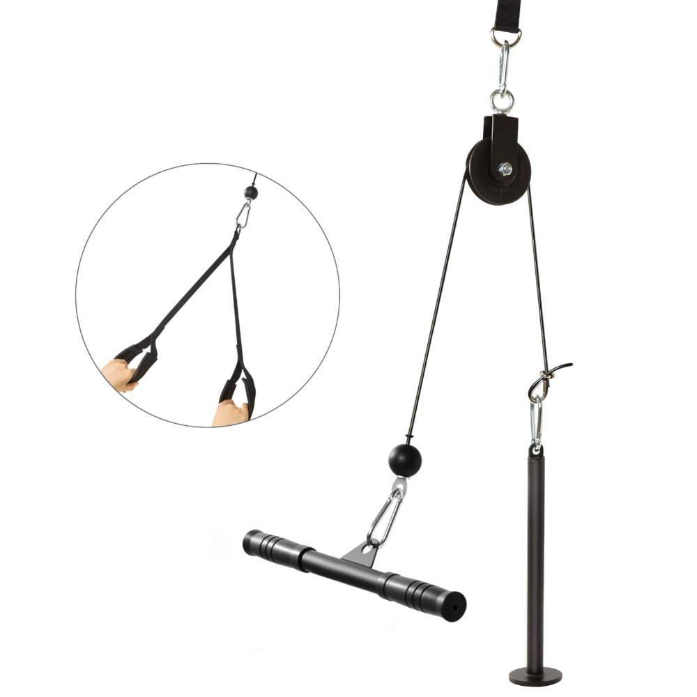 Fitness Lat Pull Down Gym Cable Pulley Machine Attachment For Full Body Workout, Strength Training Equipment For , Back, Shoulders