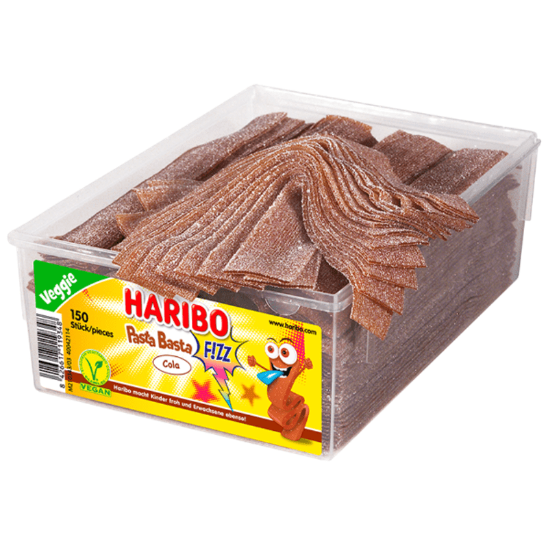 Haribo - Pasta Basta Cola - Fruit Gum - Box Of 150 Pieces - 1.125kg