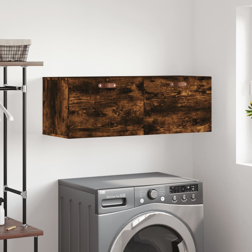 Wardrobe Smoked Oak 100x36.5x35 Cm Wood Material