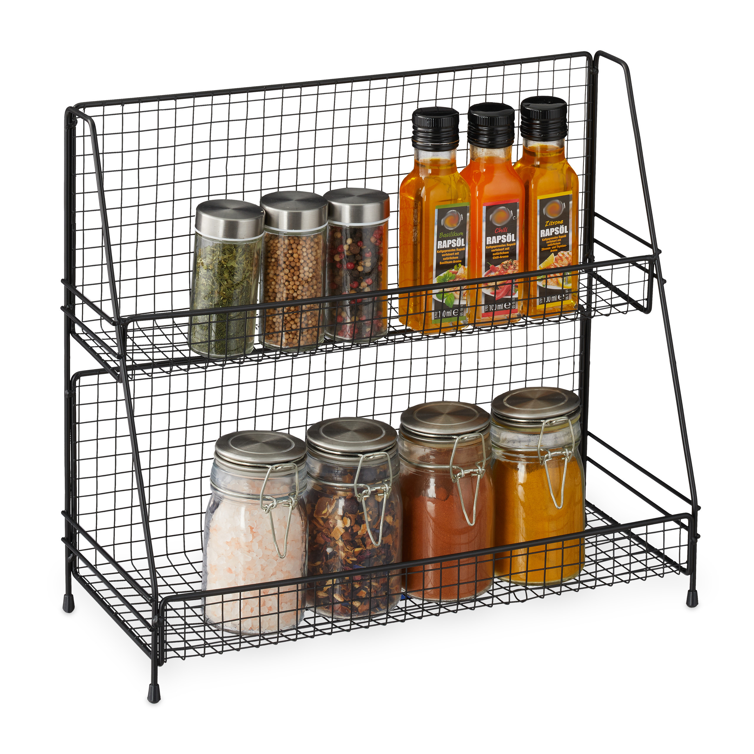 Spice Rack In Black