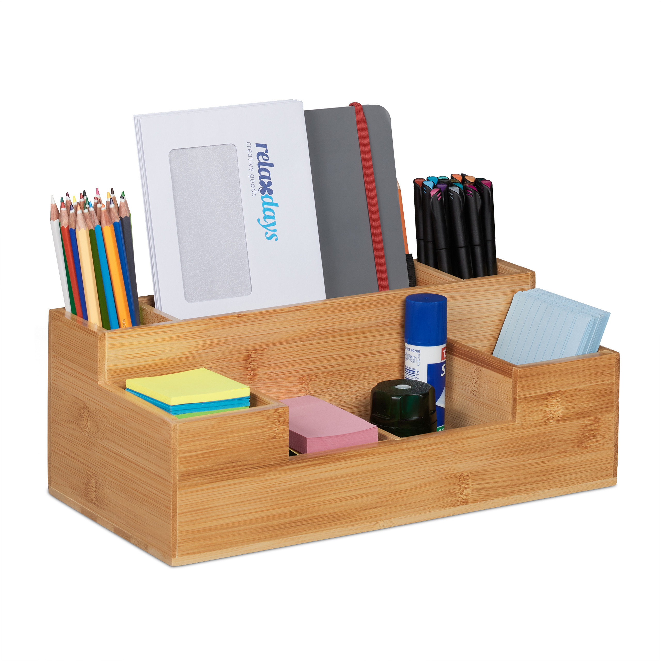 Image of Desk Organizer In Natural - (w)30 X (h)11 X (d)15 Cm