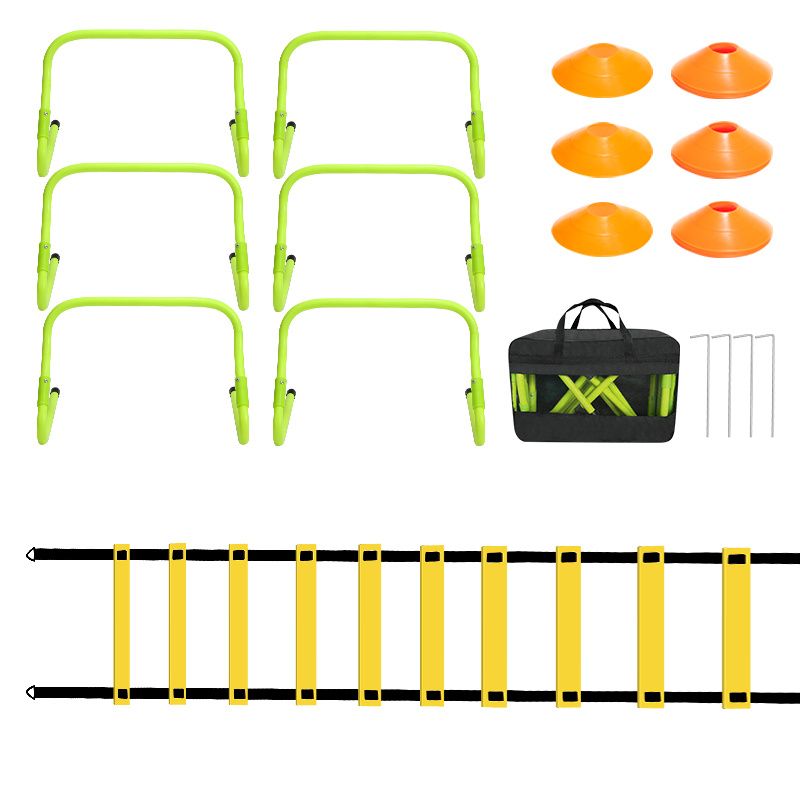TEMU Coordination Ladder Hurdles 42cm Marking Cones Training Ladder Set Football Rungs Agility