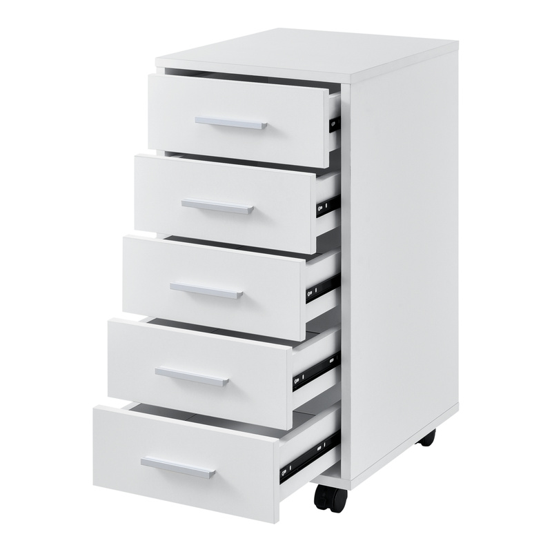 Roll Container With 5 Drawers Roller Cabinet Roll Cart 63x33x38cm Drawer Container