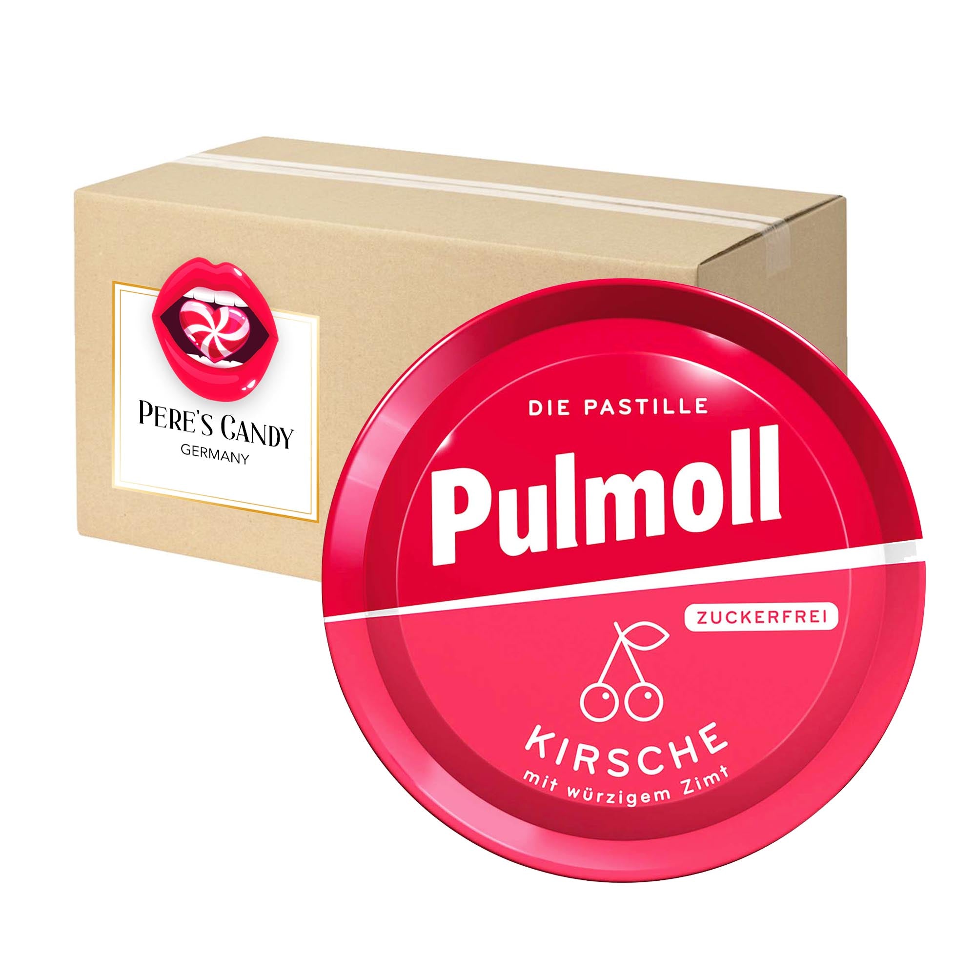Pulmoll Cherry Sugar-free 5x50g