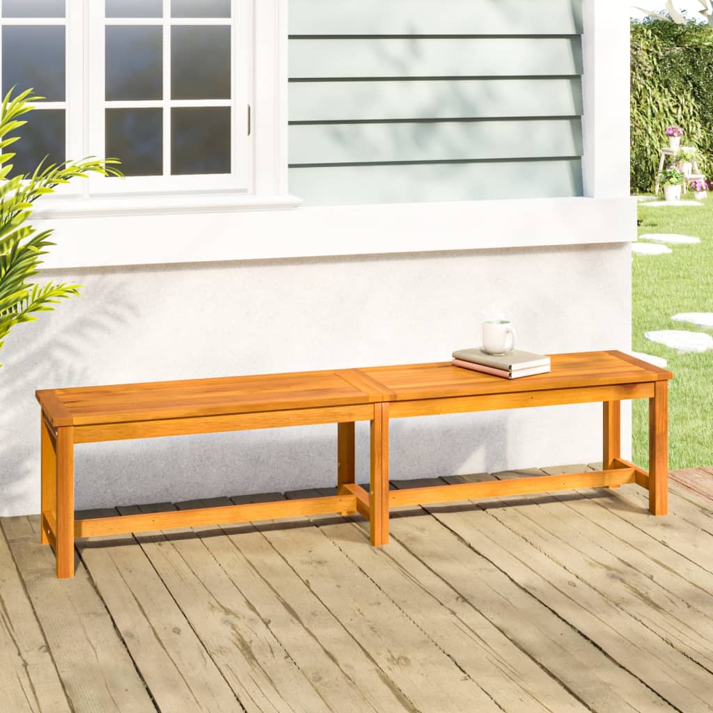 Vidaxl Solid Acacia Wood Garden Bench - Multiple Seating Options For Outdoor Furniture