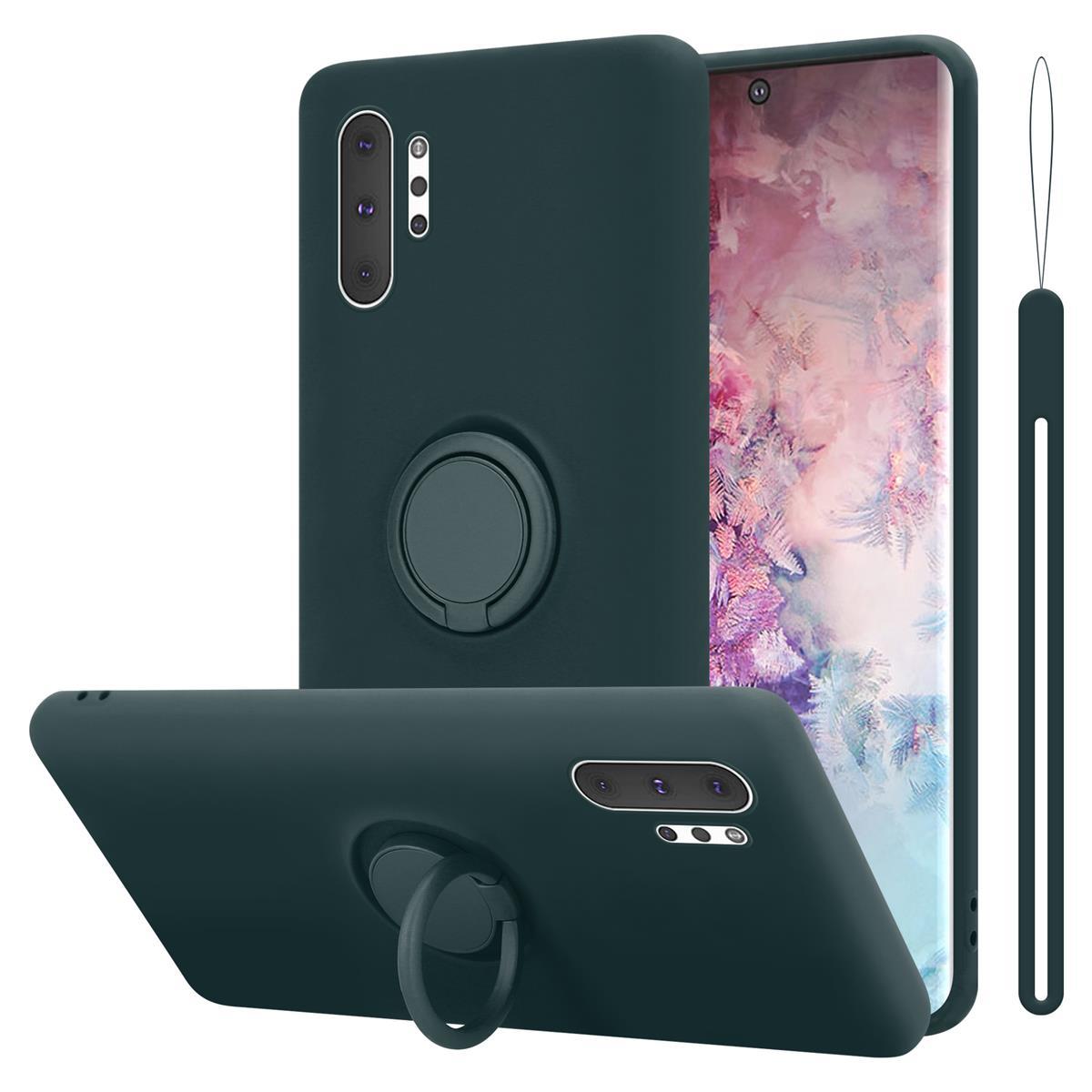Case Compatible For Galaxy Note 10 Plus Protective Cover Flexible Tpu Silicone Ring Back Case Cover Phone Case