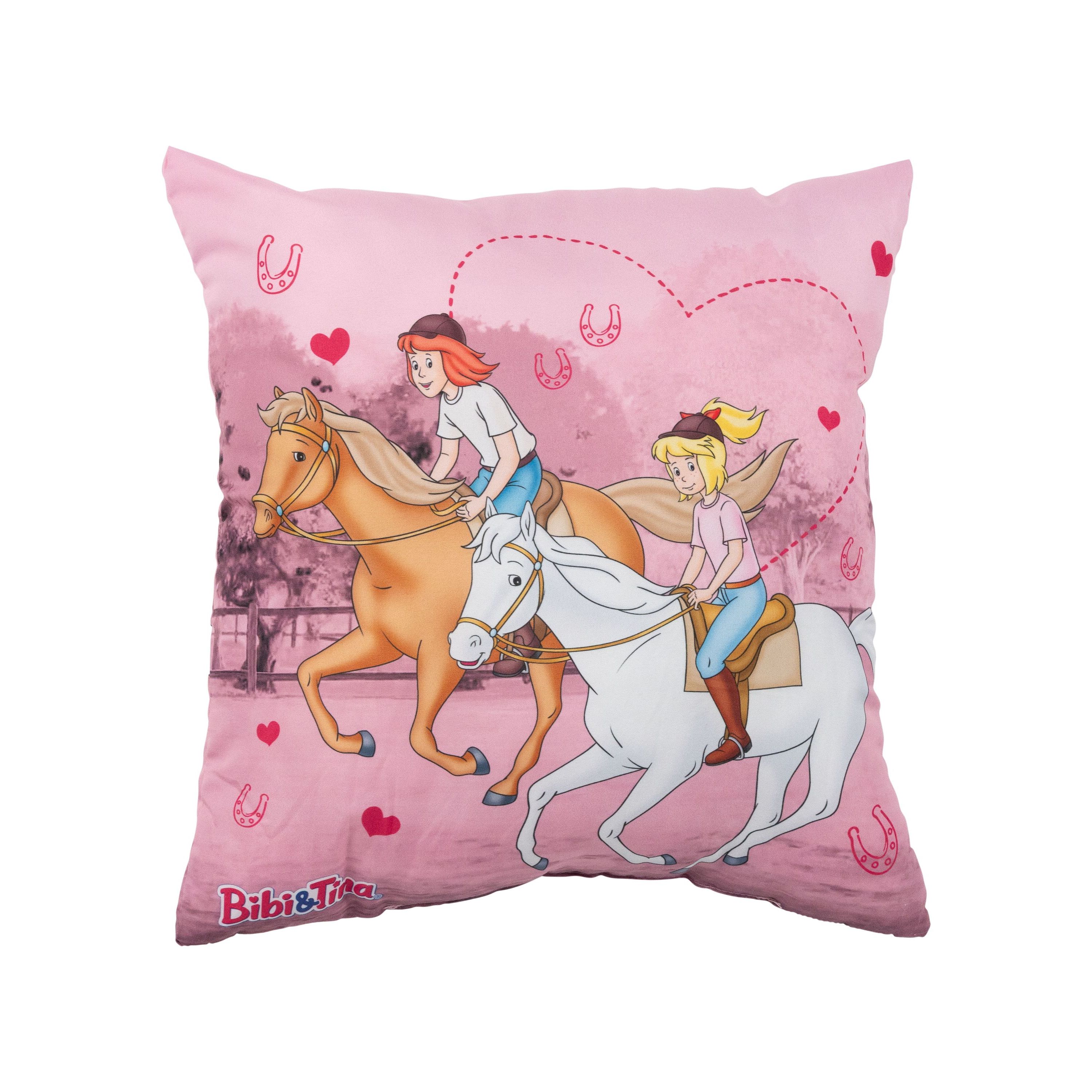 Bibi & Tina Pillows - Horse Plush Decorative Pillows Head Pillows Seat Pillows X 40 Cm