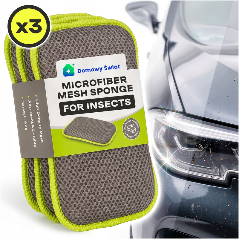Image of Mesh Sponge For Windows To Remove And Insect Residue 16x12x2 Cm