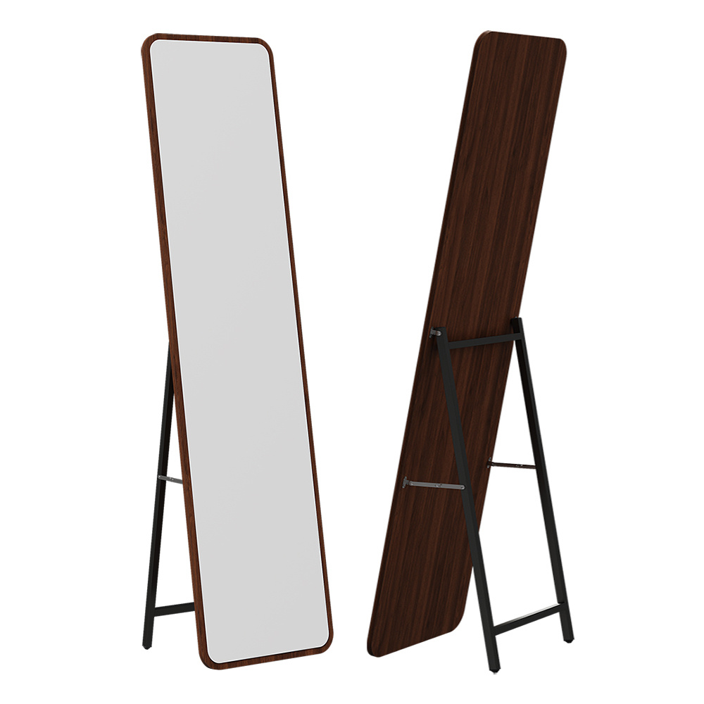 160cm x 40cm Wooden Backboard Wall Mirror