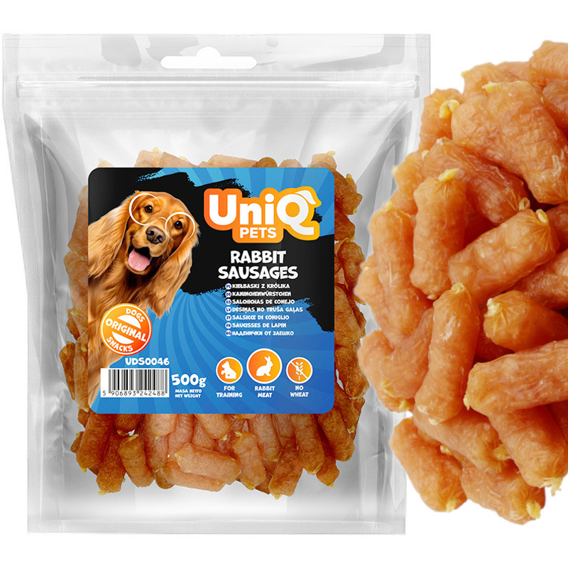TEMU Pets Soft Rabbit Sausages Dog Treat, 500g