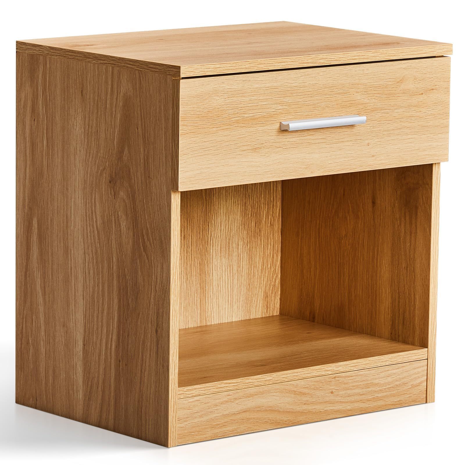 TEMU Table de chevet avec compartiment ouvert et tiroir, adapté pour salon, chambre et salle de bain, dimensions 41×39×28 cm, couleur , à l'unité ou