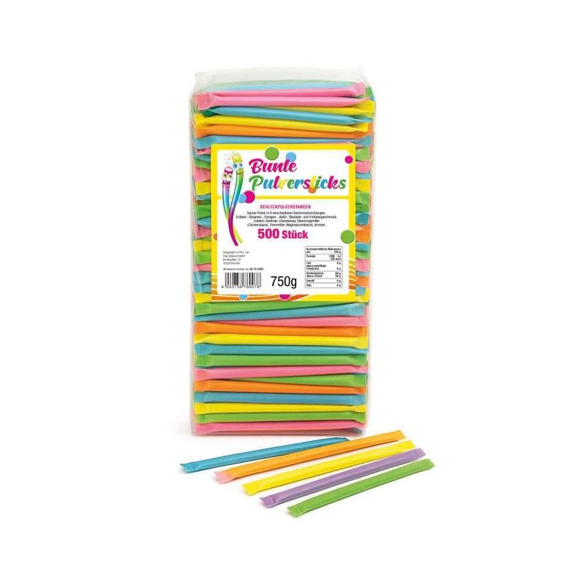 Carnival Throwing Material 500pcs Set – Neon Splash Powder & Candy Sticks, Individually Wrapped, Colorful For Parades
