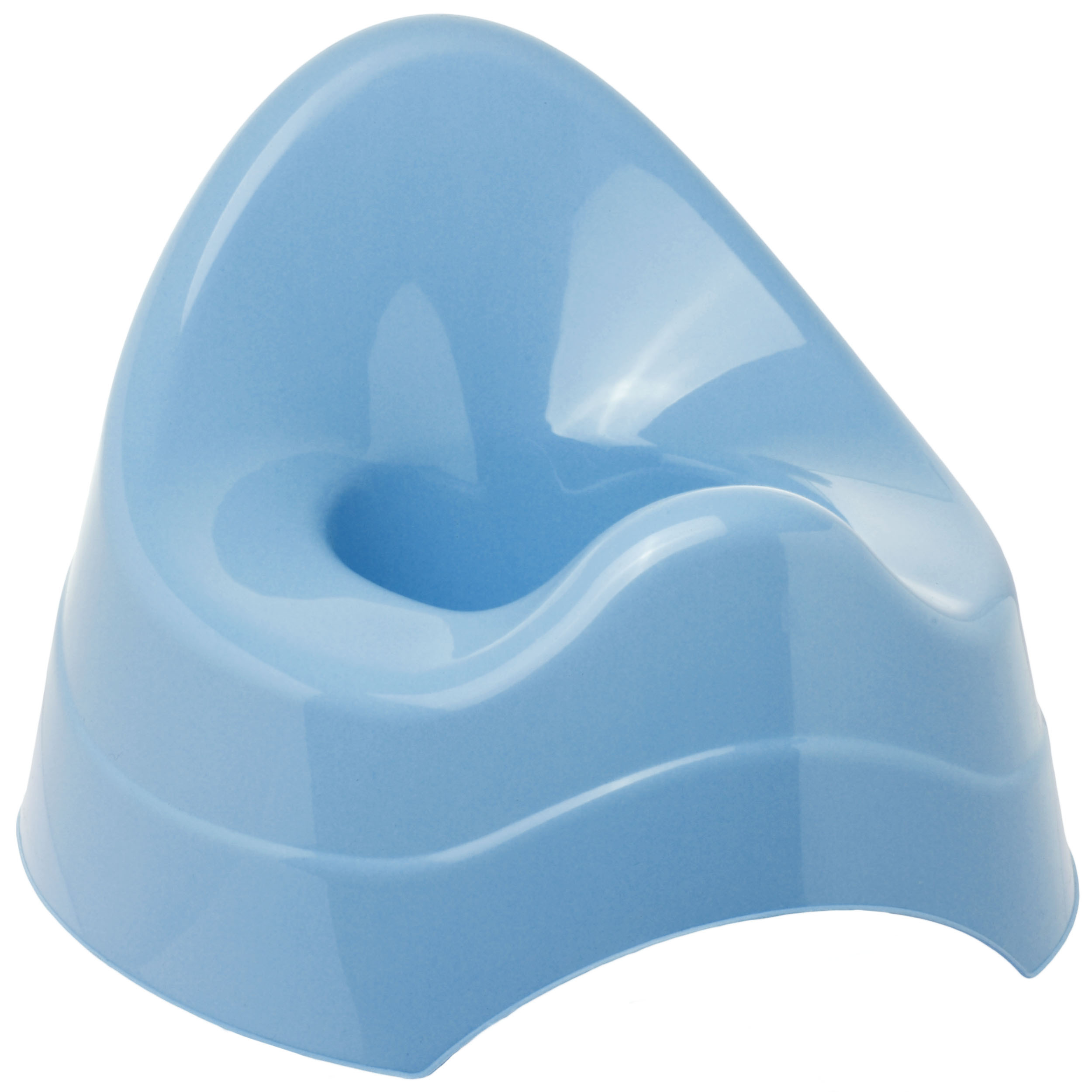 Image of / Chamber Pot / Baby Pot - Blue - Bieco - With Large Backrest + Splash Guard - Baby Pot / Child Pot / Training Pot - Large Toilet Trainer..