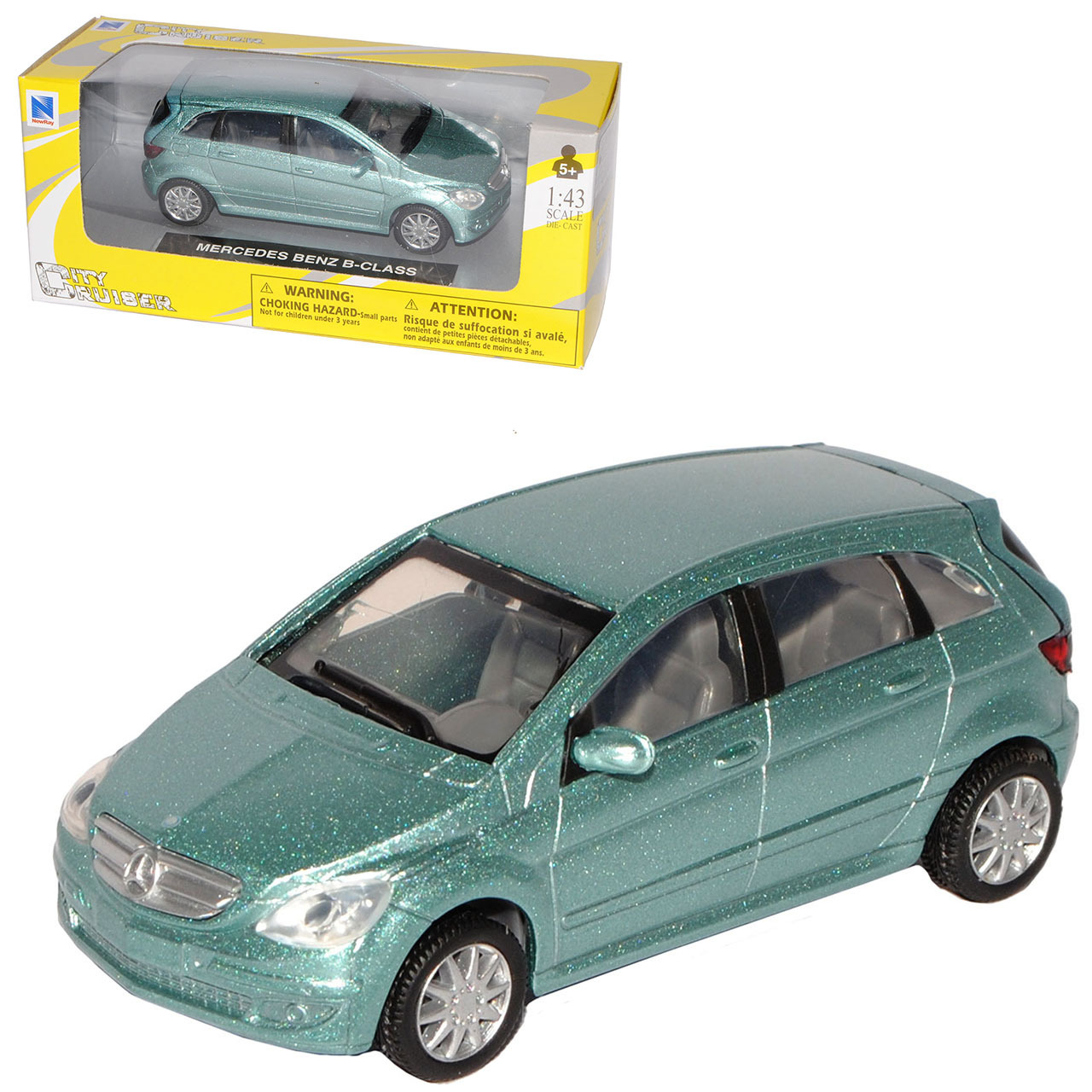 Mercedes-benz W245 Gray 1st Generation 2005-2011 1/43 New Ray Model Car