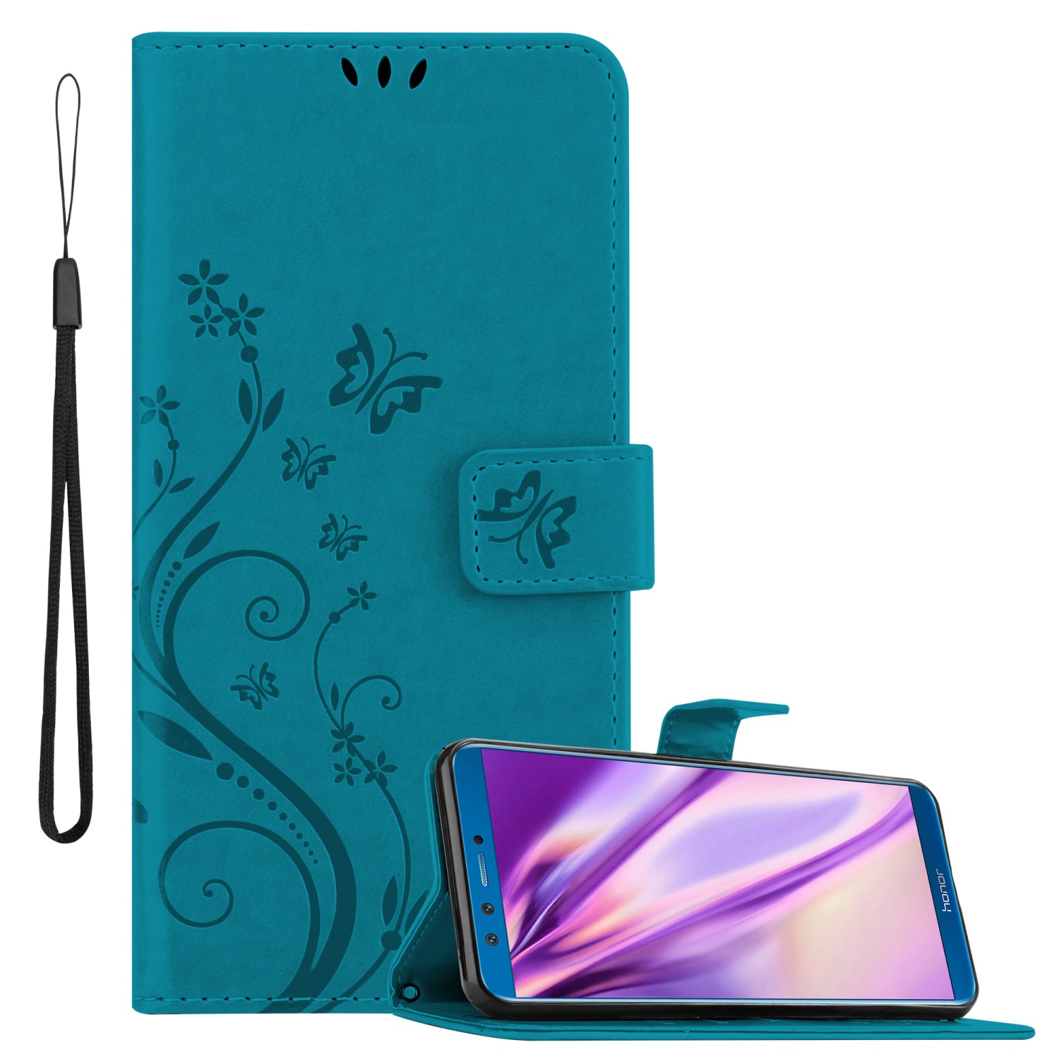 Case Compatible 9x Lite Protective Cover With Magnetic Closure, Stand Function And Card Slots Flip Case Flower Cover Phone Case Foldable Case Book Bag