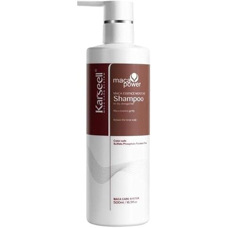 TEMU Maca Professional Hydrating Repair Shampoo With Hydrolyzed Collagen, Argan Oil, And Extract – Deep Nourishment, Shine, , , Protection For Dry,