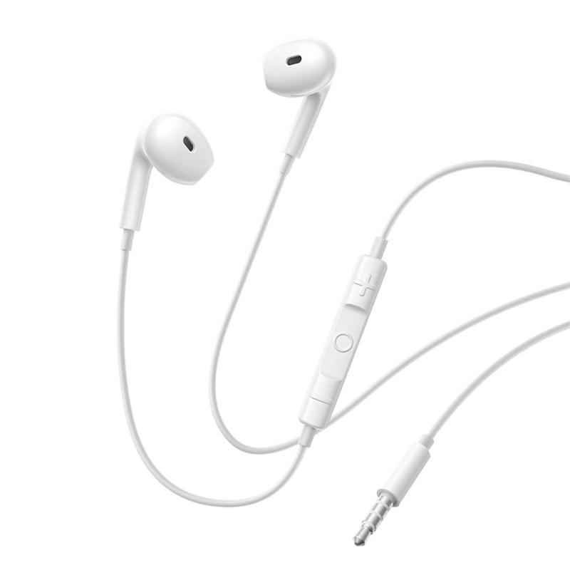 Encok Hz19 Wired In-ear Headphones, 3.5mm , White, High-, Lightweight, Comfortable, With Microphone