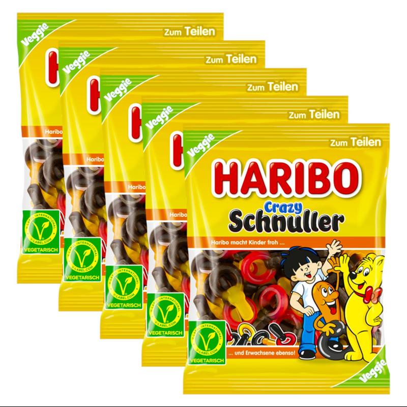 5-pack Haribo Crazy Pacifiers, 175g Each (5x175g)
