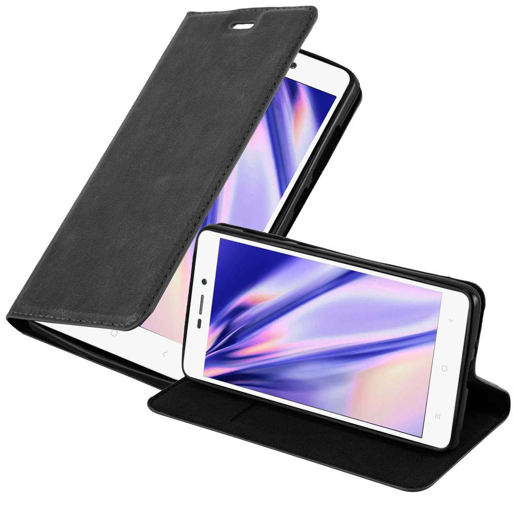 Image of Case Compatible For Xiaomi Redmi 3s Protective Cover With Magnetic Closure, Stand Function And Card Slot Flip Case Cover Phone Case Folding Case Book Bag