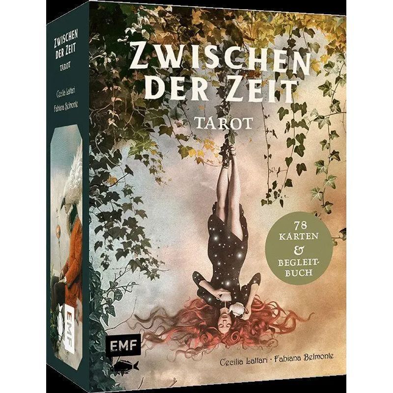Image of Tarot Card Set: Between Time / 78 Artfully Illustrated Cards With Companion Book / Cecilia Lattari / Edition Michael Fischer / Paperback / German / 2025
