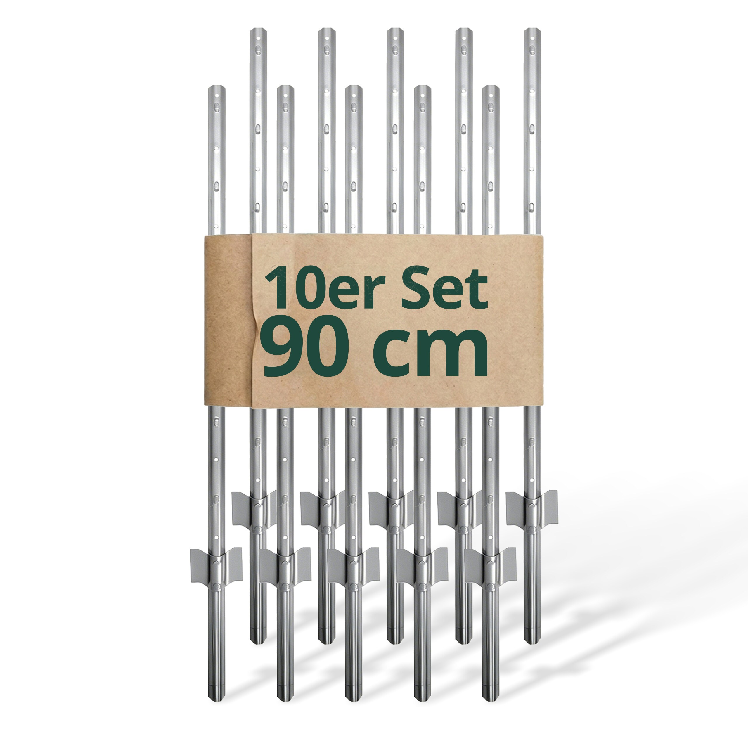 10 Posts In Silver - 90 Cm
