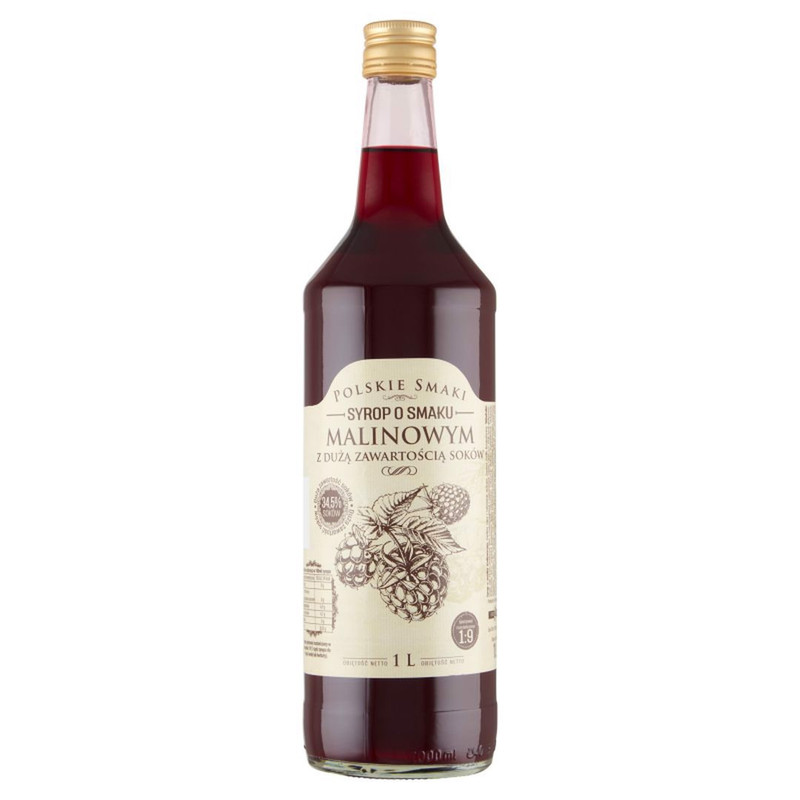 Excellence Polish Flavors Raspberry Syrup 1 L