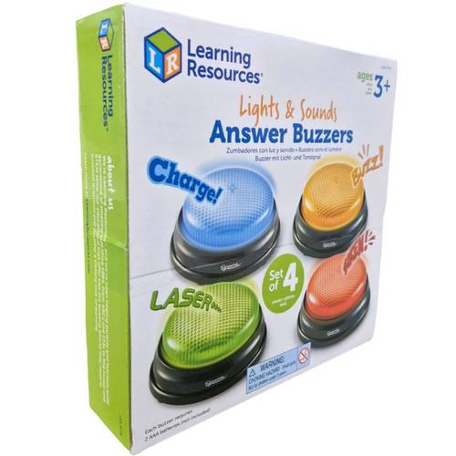 lights and sounds answer buzzers set of 4 by ages 3 educational toys
