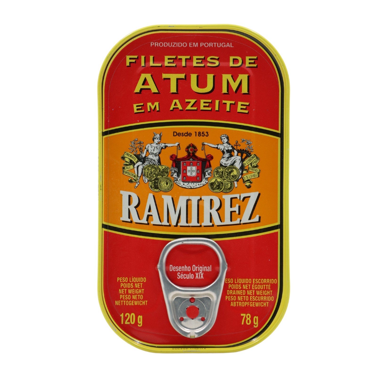 Filete de Atún en Aceite de Oliva Ramirez 120G: retailer-supplied image