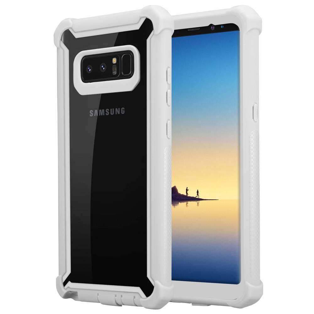 Case Compatible With Galaxy Note 8 2-in-1 Protective Case With Tpu Silicone Edge And Glass Back Made Of Acrylic Case Cover Mobile Phone Case